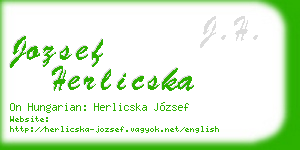 jozsef herlicska business card