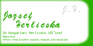jozsef herlicska business card